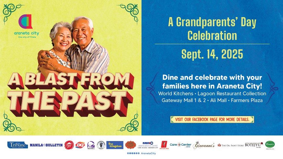 Treat Lolo and Lola to an unforgettable Grandparents’ Day at Araneta City